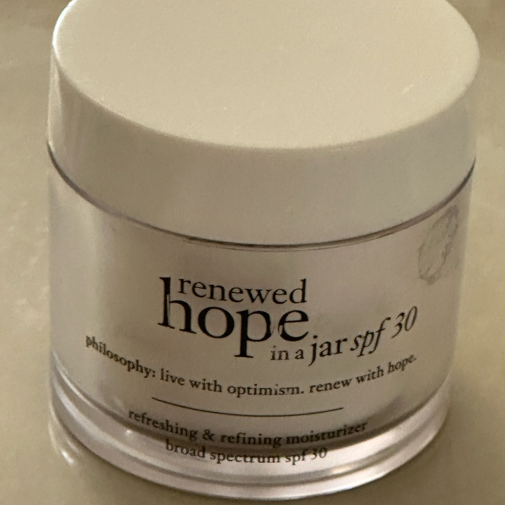 Renewed hope by philosophy moisturiser